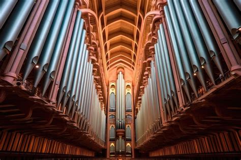 Premium Ai Image Rows Of Majestic Pipe Organ Pipes In A Cathedral