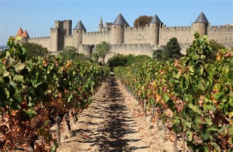 Carcassonne old town stock image. Image of city, architecture - 154610493