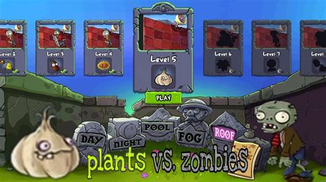 Plants Vs Zombies Free Adventure Roof Level Perang Tanaman Vs