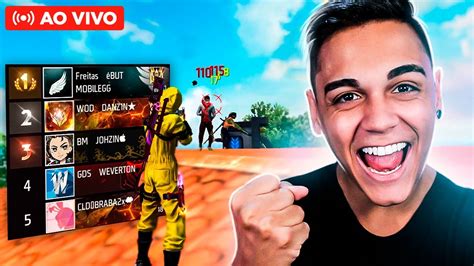 Freitas Ao Vivo Top Global Na Nova Temporada Free Fire Mobile