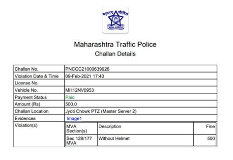 Pune Traffic Police — Wrong Challan By Pune Traffic Police