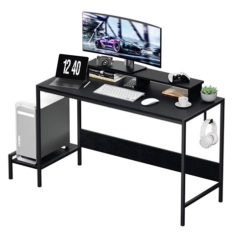 Ferghana 47" Computer Desk with Monitor Stand, Industrial Home Office ...