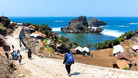 Wisata Pantai Nglambor Yogyakarta Lokasi Harga Tiket Tips