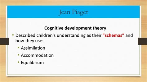 Schema Assimilation Accommodation And Equilibrium Youtube