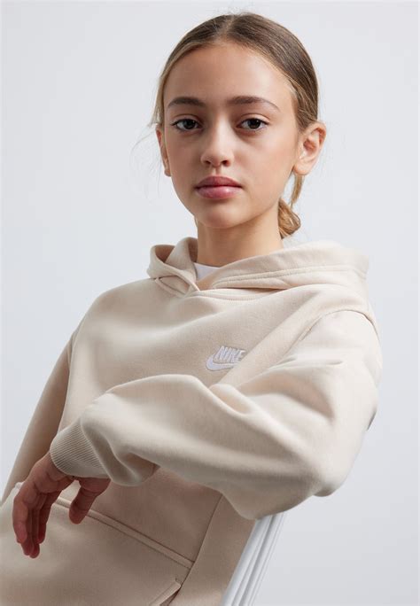 Nike Sportswear Club Unisex Hættetrøje Sanddrift White Beige