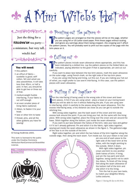 A Mini Witch's Hat Template - Feorag Nicbhride Download Printable PDF ...