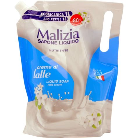 Malizia Busta Sapone Liq Crema Latte Lt