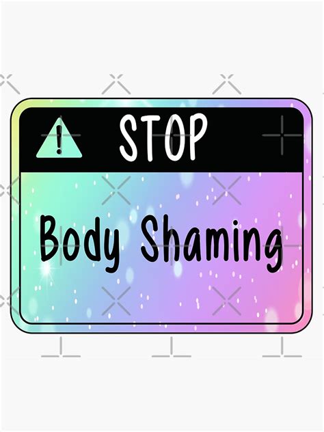 Stop Body Shaming Sticker For Sale By Siddharth89 Redbubble