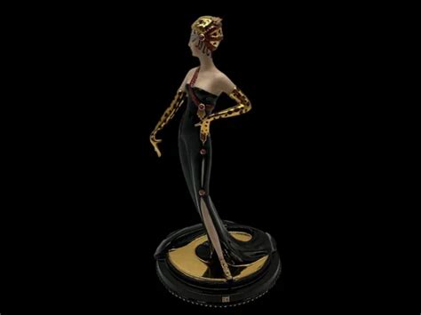 The Franklin Mint House Of Erte Untamed Beauty Porcelain Statuette