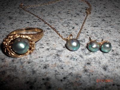 Natural Abalone Pearl Jewelry Set