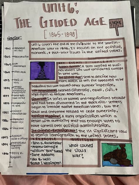 Apush Unit 6 One Pager Artofit