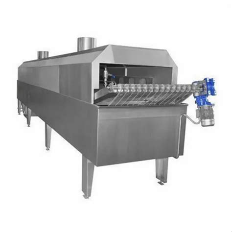 50 Hz Stainless Steel Continuous Potato Chips Fryer 4 8 KW Capacity