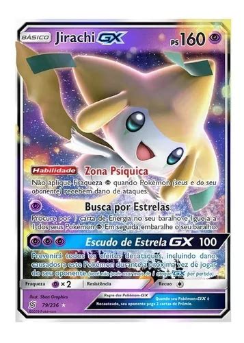 Carta Pok Mon M Tico Jirachi Gx Ultra Rara Cartas Pt Mercadolivre