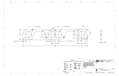 Small Block Chevy 23 Degree 7 Bolt Header Flange