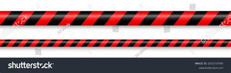 Realistic Yellow Barricade Tape Police Warning Stock Vector (Royalty ...