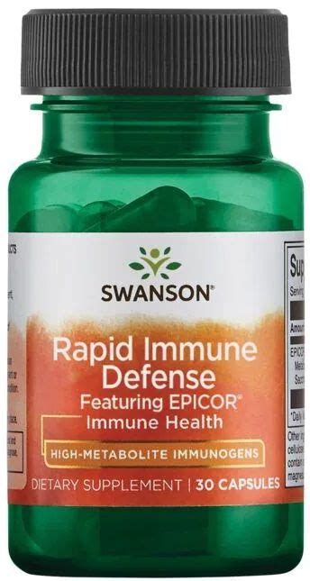 Rapid Immune Defense Featuring Epicor 30 капсули Swanson Ozone bg