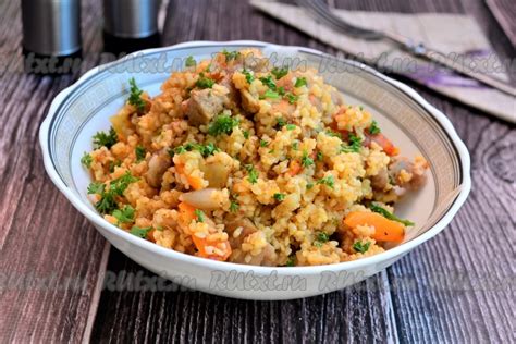 Булгур со свининой и овощами: 9 фото в рецепте