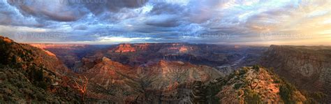 The Grand Canyon Panorama Sunrise From the South Rim 3617412 Stock ...