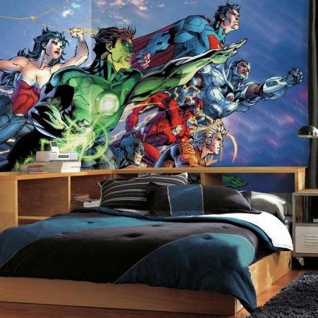 Justice League Xl Wallpaper Mural X Superhero Room Mural