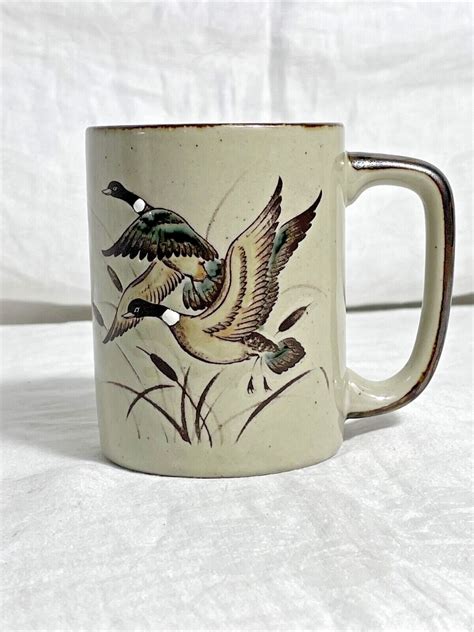 Vintage Japan Otagiri Stoneware Goose Coffee Mugs Set Of Ebay