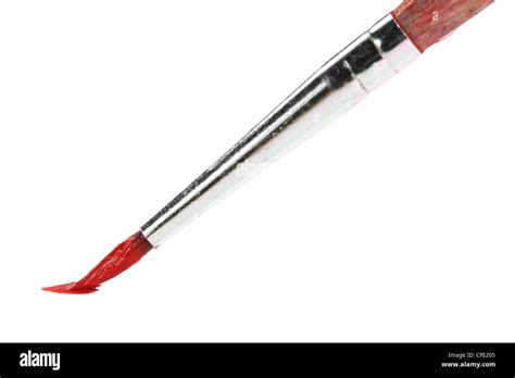 Paint Brush With Red Paint Stock Photo Alamy