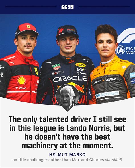 Espn F On Twitter Helmut Marko Believes Lando Norris Is The Only