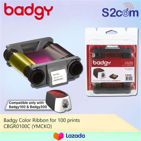 Badgy Color Ribbon For 100 Prints CBGR0100C YMCKO Lazada