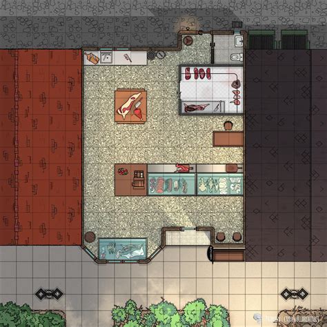 Butchers Shop 20 X 20 Rbattlemaps