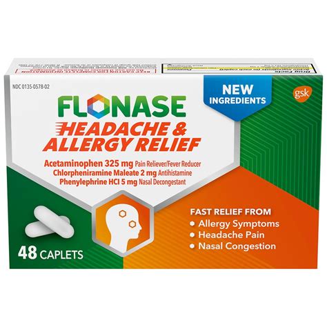 Flonase Headache And Allergy Relief Caplets Walgreens