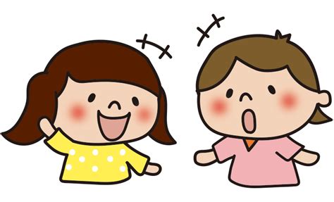 話す かわいい手描きの無料素材「てがきっず」保育園・小学校・介護施設にぴったりのフリー素材イラスト