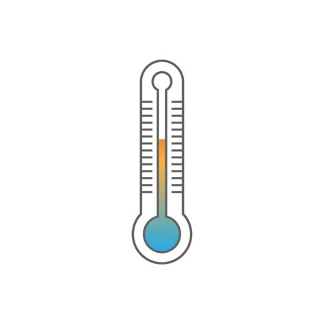 Premium Vector Thermometer Icon Logo Design Illustration Template