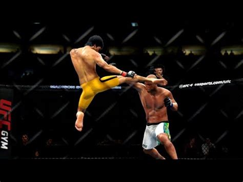 BRUCE LEE VS WANDERLEI SILVA UFC 4 BRUTAL FIGHT UFC 4 K1 RULES