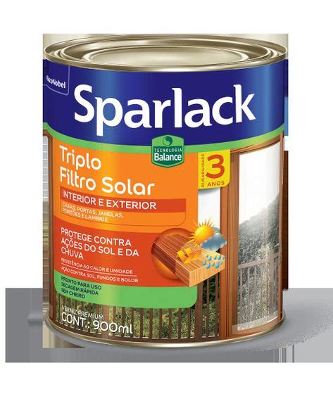 Verniz Sparlack Triplo Filtro Solar Balance Acetinado Natural 900ml