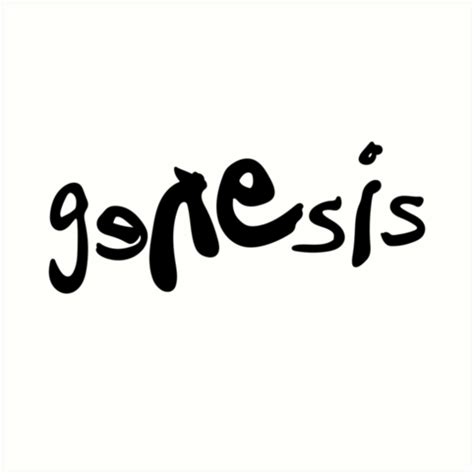 Genesis Band Logo Art Print By Shaymcg Redbubble