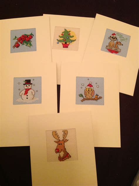 Cross Stitch Christmas Cards Kits From Hobbycraft Cross Stitch