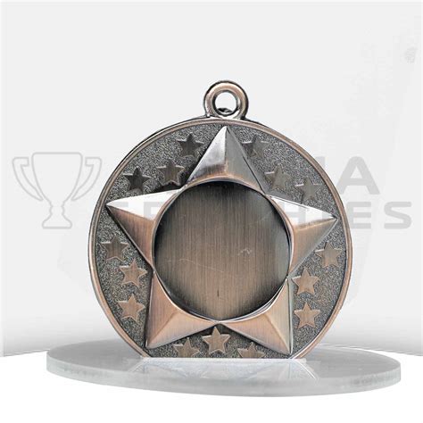 Stars Medal Mm Bronze Alpha Trophies