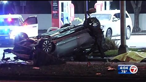 3 Killed 2 Hospitalized After Separate Crashes In Hialeah Gardens Nw Miami Dade Wsvn 7news