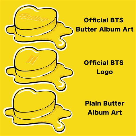 BTS Butter Official Album Logo SVG Bundle PNG Illustrator Etsy