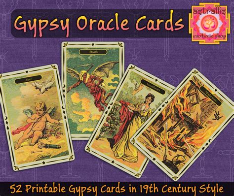 Gypsy Oracle Cards Gypsy Fortune Telling Cards Etsy