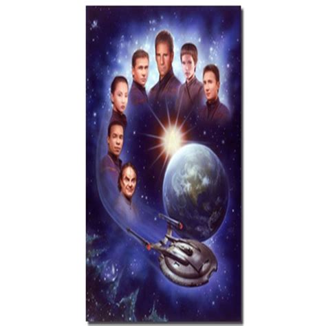 Star Trek Enterprise Cast 24 X 36 Litho Signed Keating Montgomery