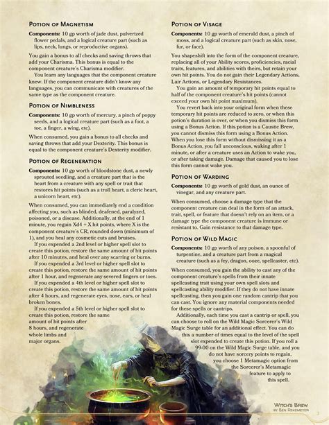 Arcane Tradition Witchcraft Homebrew Wizard Subclass For 5e R Dndhomebrew