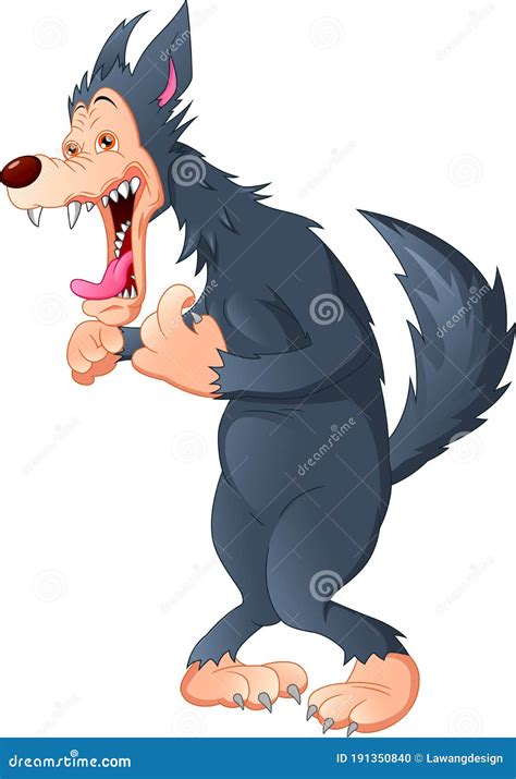 Cute Werewolf - Cartoon Character - Vector Illustration Stock ...