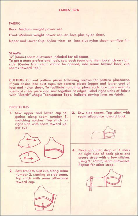 Vintage 1969-BOMBSHELL BULLET Bra-sewing Pattern-two - Etsy