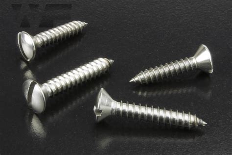 Self Tapping Screw Slotted Raised Csk Ab No X Mm In A Stainless