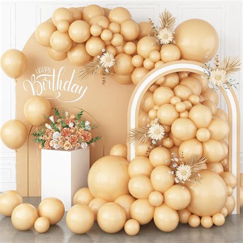 Amazon Pack Nude Balloons Beige Apricot Balloon Garland Arch Kit Inch