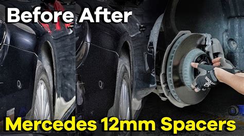 12mm Wheel Spacers Before And After BONOSS Mercedes E Class