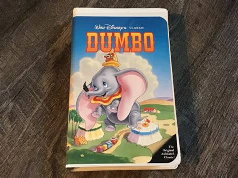 RARE WALT DISNEYS Classic Dumbo VHS Tape BLACK DIAMOND 024 27 44