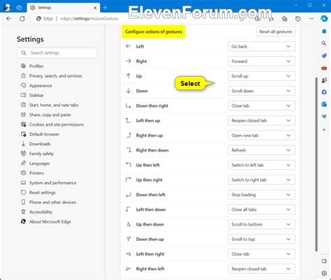 Change Mouse Gesture Actions In Microsoft Edge Windows 11 Forum