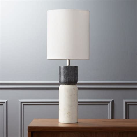 stacked marble table lamp | CB2