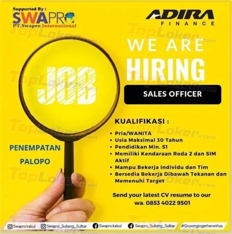 lowongan kerja adira finance makassar contoh surat resmi